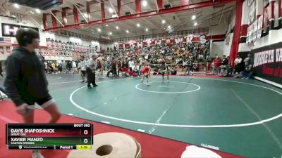 106 lbs Quarterfinal - Davis Shaposhnick, Great Oak vs Xavier Manzo, Canyon Springs