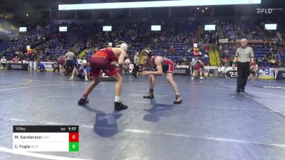 117 lbs Consy 6 - Mason Sanderson, State College vs Cole Fogle, Boyertown