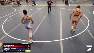 160 lbs Champ. Round 2 - Tate Condezo, Minnesota vs Stephon Rendo, Minnesota