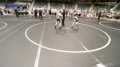 84 lbs 2nd Place - Sawyer Freisberg, Caney Valley Wrestling vs Asher Copeland, Springdale Youth Wrestling