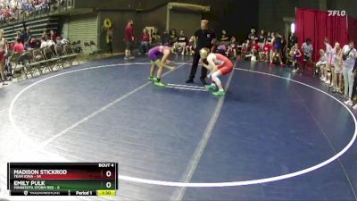 107 lbs Quarterfinals (8 Team) - Emily Pulk, Minnesota Storm Red vs Madison Stickrod, Team Iowa