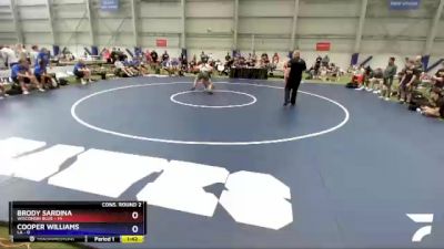 195 lbs 2nd Wrestleback (16 Team) - Brody Sardina, Wisconsin Blue vs Cooper Williams, LA