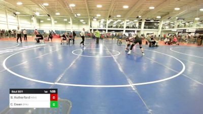 188 lbs Quarterfinal - Benjamin Rutherford, Mayo Quanchi WC vs Colby Owen, Spaulding