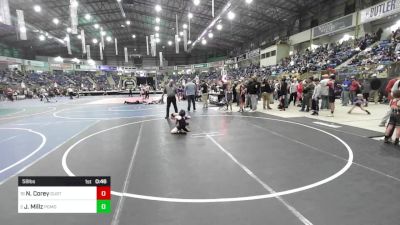 58 lbs Round Of 16 - Noah Corey, Duster Wrestling vs Johnathan Millz, Pomona Elite