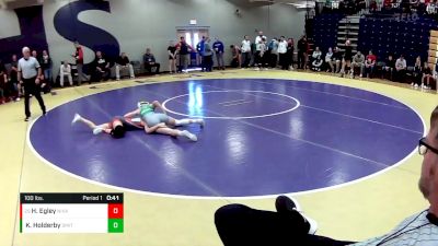 100 lbs. Cons. Round 5 - Hanna Egley, Nixa vs Kyndal Holderby, Smithville