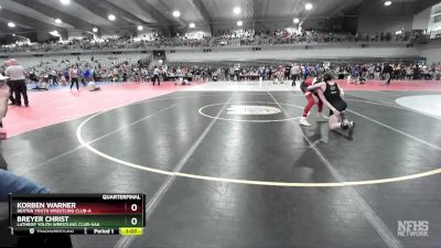 120 lbs Quarterfinal - Breyer Christ, Lathrop Youth Wrestling Club-AAA vs Korben Warner, Dexter Youth Wrestling Club-A