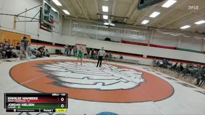 130 lbs Round 5 - Jordan Nielsen, Lander vs Emmilee Wambeke, Rocky Mountain