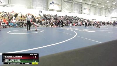 62 lbs Semifinal - Cory Kauffman, Mongoose Elite Wrestling vs Hudson Stenglein, Journeymen Wrestling Club