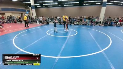 76-78 lbs Round 1 - Solana White, Spartan Mat Club vs Cohen Ainsworth, Gracie Barra Westchase Wrestling Club