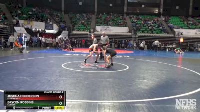 1A-4A 126 Champ. Round 2 - Brycen Robbins, Corner vs Joshua Henderson, Fultondale