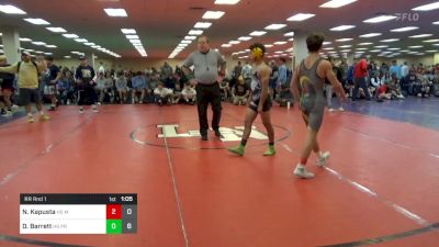 106 lbs Rr Rnd 1 - Nico Kapusta, Mat Factory HS vs Dylan Barrett, Kiski Pride HS