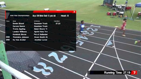 Youth Boys' 200m, Semi-Finals 9 - Age 11-12