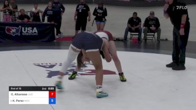 110 lbs Rnd Of 16 - Emma Albanese, Legends Of Gold Las Vegas vs Kennedy Perez, Michigan