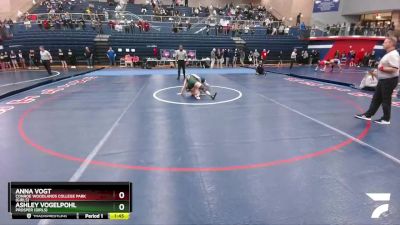 138 lbs Semifinal - Anna Vogt, Conroe Woodlands College Park (Girls) vs Ashley Vogelpohl, Prosper (Girls)