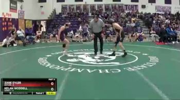 104 lbs Round 3 (6 Team) - Zane Eyler, Butler vs Kelan Woddell, Sidney