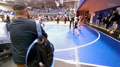 46 lbs Round Of 16 - Eagan Luxton, Bartlesville Wrestling Club vs Evelyn Shimonek, Pawhuska Elks Takedown