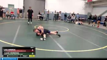 112 lbs Rr1 - Laci Andrew, Dillingham Wolverine Wrestling Club vs Cassie Workman, ARCTIC WARRIORS WRESTLING CLUB