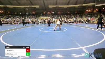 85 lbs Quarterfinal - Tyler Howell, R.a.w. vs Camden Whitnah, Harrah Little League Wrestling