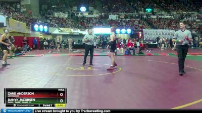 A - 152 lbs Quarterfinal - Zane Anderson, Lockwood vs Danyk Jacobsen, Park / Sweet Grass Co