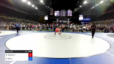 112 lbs Rnd Of 64 - Riley Rayome, Texas vs Devin Silva, California