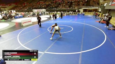 114 lbs Cons. Round 2 - Dominic Andrini, Peninsula Wrestling Club vs Ojani Sandez, California