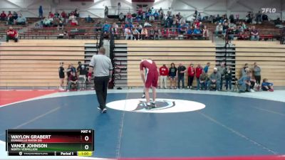 138 lbs Cons. Round 2 - Waylon Grabert, Evansville Mater Dei vs Vance Johnson, North Vermillion