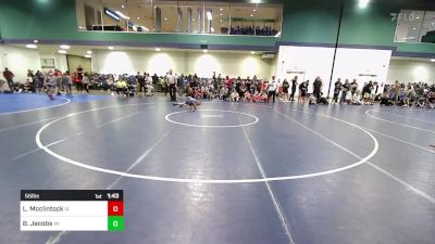 55 lbs Quarterfinal - Lane Mcclintock, IA vs Brady Jacobs, MI