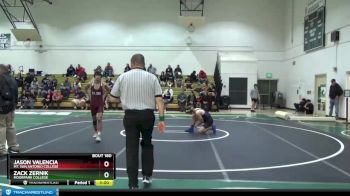 141 lbs 3rd Place Match - Zack Zernik, Moorpark College vs Jason Valencia, Mt. San Antonio College