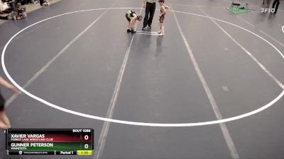 Champ. Round 1 - Xavier Vargas, Forest Lake Wrestling Club vs Gunner Peterson, Minnesota