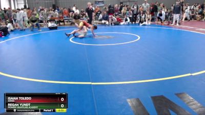 92 lbs Round 3 - Isaiah Toledo, NWWC vs Regan Yundt, Pioneer Grappling Academy