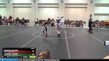 78 lbs Round 2 (4 Team) - Carson Carter, Team Florida Avengers vs Sawyer Decker, East Coast Elite