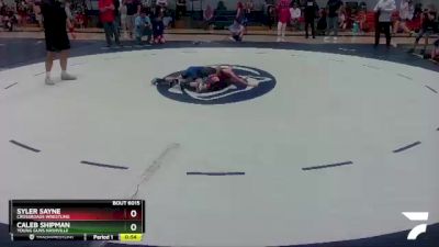 67-70 lbs Round 1 - Caleb Shipman, Young Guns Nashville vs Syler Sayne, Crossroads Wrestling