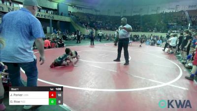 60 lbs Rr Rnd 1 - Jackson Parker, Lions Wrestling Academy vs Dayton Rice, Piedmont