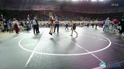 88 lbs Quarterfinal - Eli Wald, Weatherford Youth Wrestling vs Destiny Clarke, Sallisaw Takedown Club