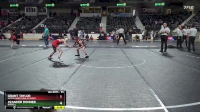 95 lbs 3rd Place Match - Xzander Donner, Russell vs Grant Taylor, SlyFox Wrestling Academy