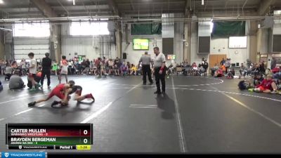 76 lbs Round 2 (8 Team) - Carter Mullen, Warhawks Wrestling vs Brayden Bergeman, Askren WA Red