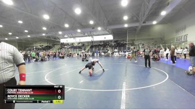 138 lbs Cons. Round 3 - Royce Decker, Stallions Wrestling Club vs Colby Tennant, Fremont Wrestling Club