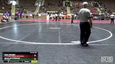 1A-4A 215 Cons. Semi - Braylin Stidham, W. S. Neal vs Sam Crosby, St Michael Catholic High School