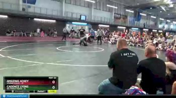 175 lbs Round 3 (10 Team) - Amazing Ackey, Strong House vs Cadence Lyons, Big Money Movin