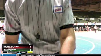 157 lbs Semifinals (8 Team) - Jake Brubaker, Westfield vs Hachem Belallam, Thomas Edison