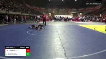 113 lbs Cons. Round 2 - Bobby Cisneros, Central High School Wrestling vs John Schmilinsky, Community Youth Center - Concord Campus