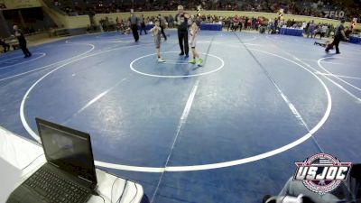 70 lbs Consi Of 16 #2 - Titus Marple, Oklahoma Wrestling Academy vs Clay Bach, Weatherford Youth Wrestling