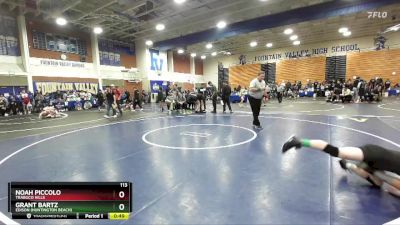 113 lbs Cons. Round 3 - Noah Piccolo, Trabuco Hills vs Grant Bartz, Edison (Huntington Beach)