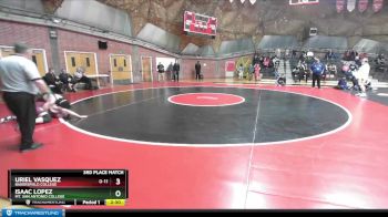 197 lbs 3rd Place Match - Uriel Vasquez, Bakersfield College vs Isaac Lopez, Mt. San Antonio College