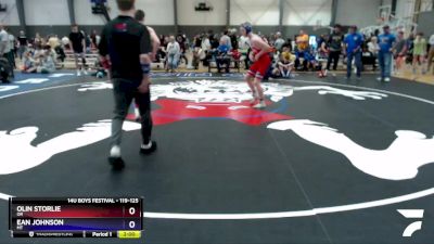 119-125 lbs Round 3 - Olin Storlie, OR vs Ean Johnson, MT