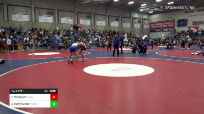 126 lbs Consi Of 32 #2 - Gilbert Vasquez, Serrano vs Drew Perlmutter, Chaminade College Prep Sch