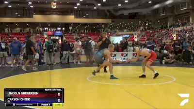 132 lbs Quarterfinal - Lincoln Gregersen, CO vs Carson Cheek, OK