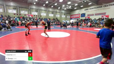 147 lbs Consi Of 16 #1 - Isaac Quiroz, Independence vs Patrick Simas, Lemoore