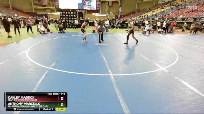 144 lbs Champ. Round 2 - Anthony Marcello, Arlington Cardinals Wrestling Club vs Oakley Maddox, Team Idaho Wrestling Club