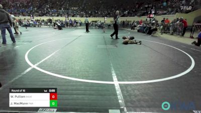 43 lbs Round Of 16 - Weston Pulliam, Skiatook Youth Wrestling 2022-23 vs John MacMunn, Perry Wrestling Academy